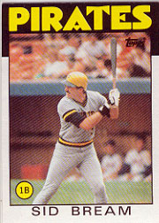 1986 Topps Baseball Cards      589     Sid Bream